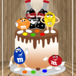Topo de Bolo - M&M - Arquivo Digital