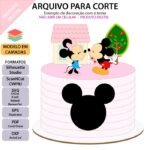 Topo de Bolo - Mickey e Minnie - Arquivo Digital