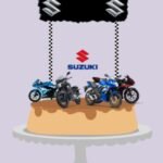 Topo de Bolo - Motociclista - Arquivo Digital