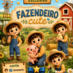 Kit Digital Fazendeiro Cute