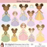 Kit Digital Princesa Arco Iris