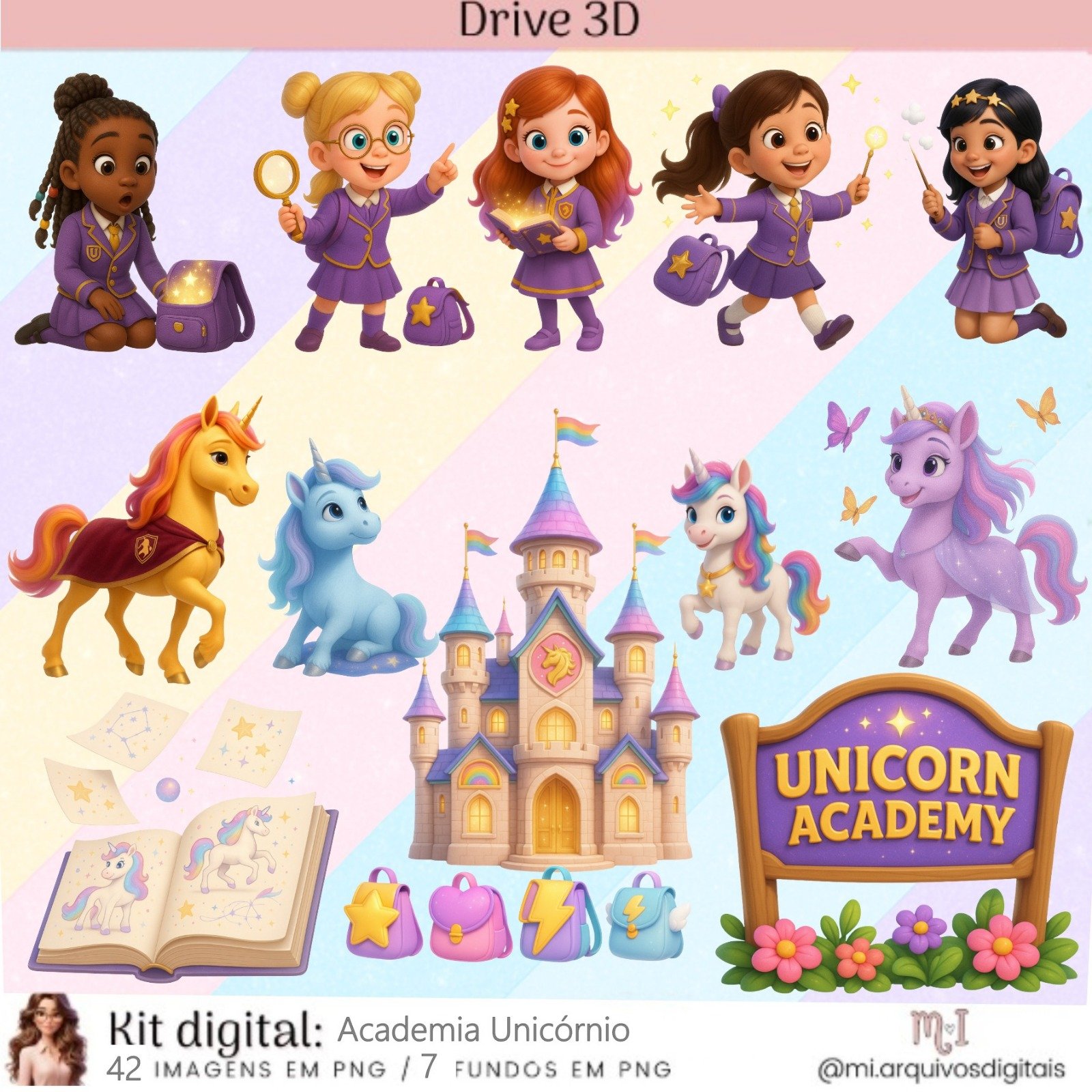 23 - Academia Unicórnio Kit Digital Academia Unicórnio - Imagem 1