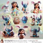 Kit Digital Páscoa Lilo e Stitch