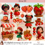 Kit Digital Morango do Amor