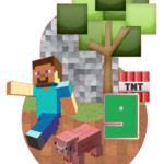 Topo de Bolo - Minecraft - Arquivo Digital