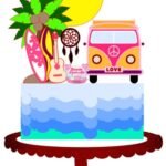 Topo de Bolo - Kombi - Arquivo Digital