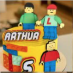 Topo de Bolo - Lego - Arquivo Digital