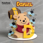 Topo de Bolo - Ursinho Pooh - Arquivo Digital