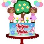 Topo de Bolo - Menina - Arquivo Digital