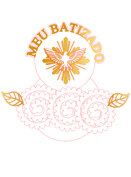 4 - TOPO DE BOLO CENÁRIO BATIZADO Topo de Bolo - Batizado - Arquivo Digital - Imagem 1