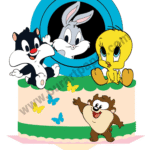 Topo de Bolo - Looney Tunes - Arquivo Digital