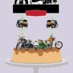 Topo de Bolo - Motociclista - Arquivo Digital