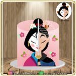 Topo de Bolo - Mulan - Arquivo Digital