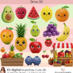 Kit Digital Frutinhas Cute