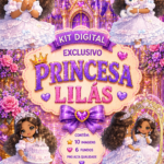 Kit Digital Princesa Lilás