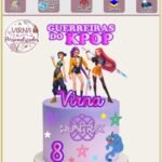 Topo de Bolo - Guerreiras do K-Pop - Arquivo Digital