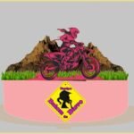 Topo de Bolo - Motocross - Arquivo Digital