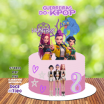 Topo de Bolo - Guerreiras do K-Pop - Arquivo Digital