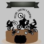 Topo de Bolo - Motociclista - Arquivo Digital