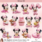 Kit Digital Minnie Rosa