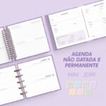 Agenda Não Datada e Permanente Mini 2DPP - Arquivo Digital