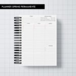 Miolo digital – Planner Spring Permanente - Arquivo Digital