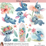 Kit Digital Stitch Aquarela