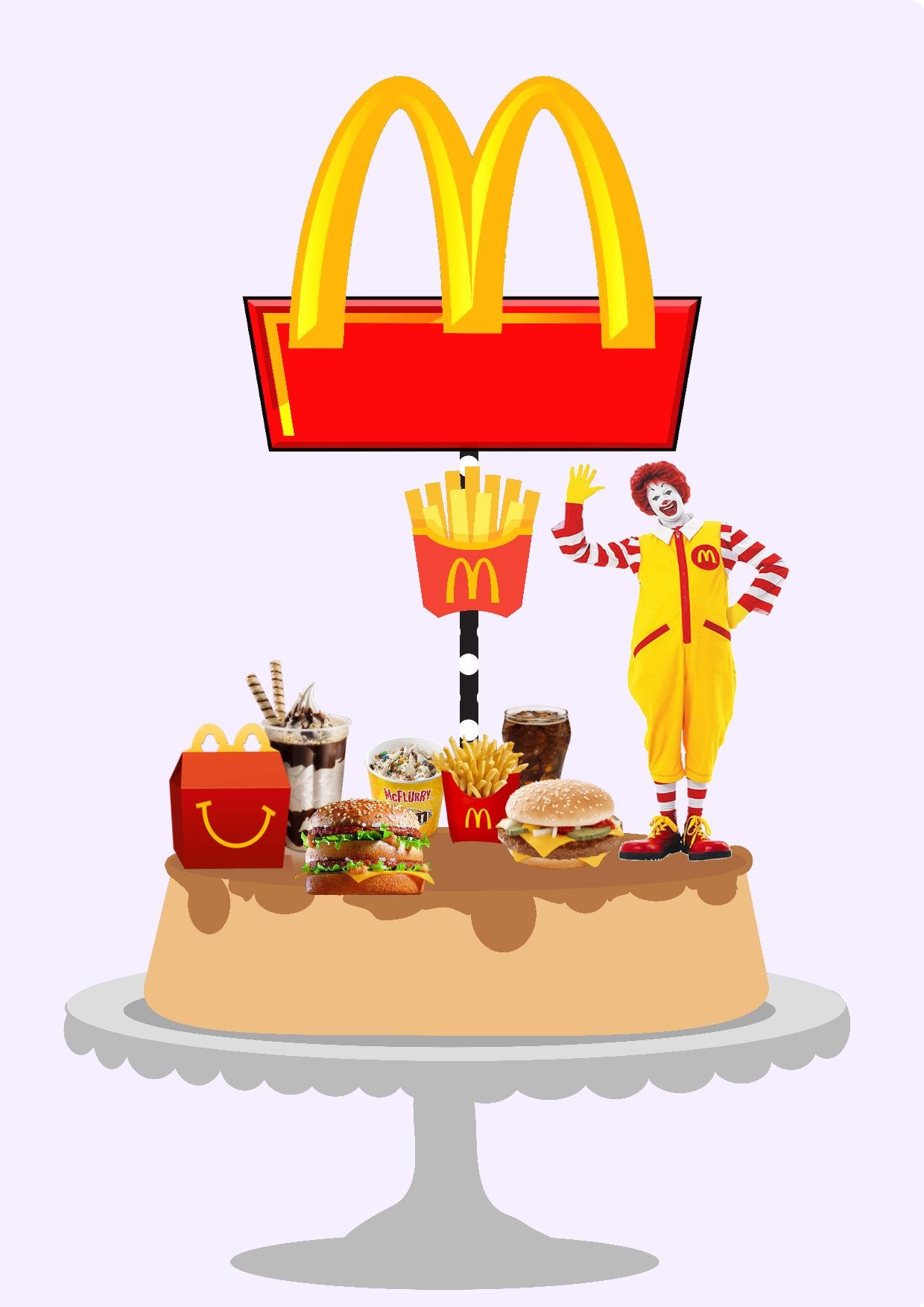 8 - Top De Bolo Lanches Topo de Bolo - MC Lanches - Arquivo Digital - Imagem 1