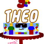 Topo de Bolo - Lego - Arquivo Digital