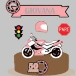 Topo de Bolo - Motociclista - Arquivo Digital