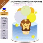 Topo de Bolo - Leão - Leãozinho - Arquivo Digital