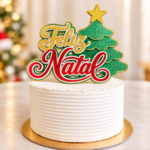 Topo de Bolo - Feliz Natal - Arquivo Digital