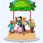 Topo de Bolo - Minecraft - Arquivo Digital