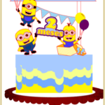 Topo de Bolo - Minions - Arquivo Digital