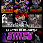 Pack de Estampas Stitch - Arquivo Digital
