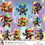 Kit Digital Tartarugas Ninjas
