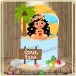 Topo de Bolo - Moana - Arquivo Digital