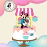 Topo de Bolo - Minnie Rosa - Arquivo Digital