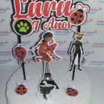 Topo de Bolo - Miraculous Ladybug - Arquivo Digital