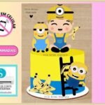 Topo de Bolo - Minions - Arquivo Digital