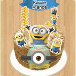 Topo de Bolo - Minions - Arquivo Digital