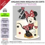 Topo de Bolo - Minnie - Arquivo Digital