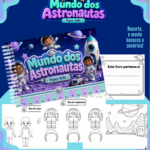 Livro de Colorir - Mundo dos Astronautas - Arquivo Digital
