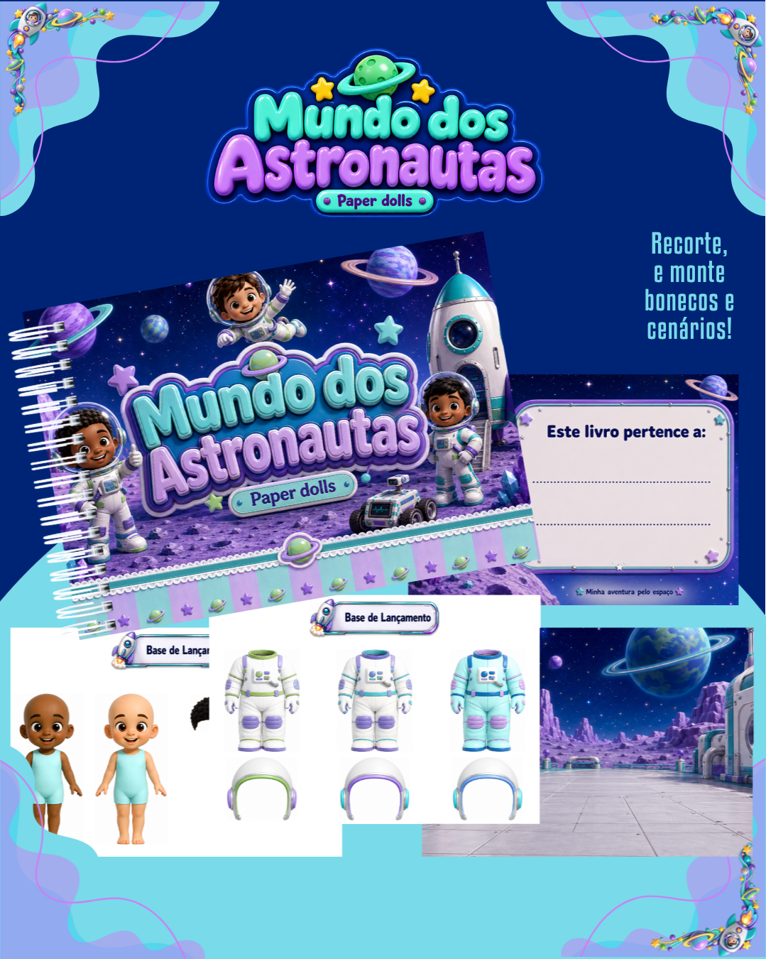 29) MUNDO DOS ASTRONAUTAS Livro Interativo - Mundo dos Astronautas - Arquivo Digital - Imagem 1