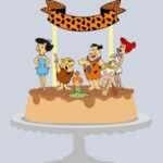 Topo de Bolo - Os Flintstones- Arquivo Digital
