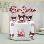 Topo de Bolo - Melody e Kuromi - Arquivo Digital