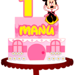 Topo de Bolo - Minnie - Arquivo Digital
