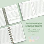 Agendamento Serviços Beleza  Não Datado e Permanente - A5 - Arquivo Digital