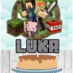 Topo de Bolo - Minecraft - Arquivo Digital
