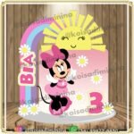 Topo de Bolo - Minnie Rosa - Arquivo Digital